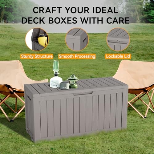 Outdoor Storage Box (Grey / 82 Gallon)
