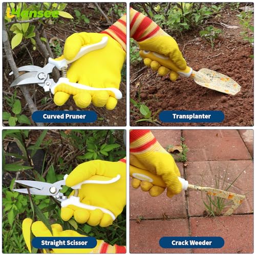 Yellow Garden Tools Set 10 Pieces (yellow)