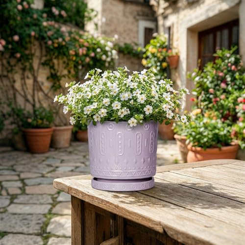 5.6 Inch Flower Pot Saucers (5.6 Inch / Purple)