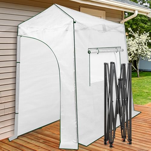 9x4 Easy Setup Pop Up Greenhouse (Clear/White / 9x4)