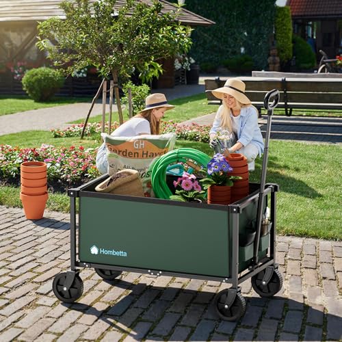 29.3" Collapsible Wagon Cart (Army Green / 150L)