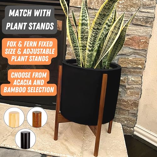 Large Planter for Indoor or Outdoor (Matte Black / 12 Inch)