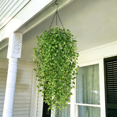 4Pcs Artificial Hanging Plants (Boston Ivy / 4Pcs Plants)
