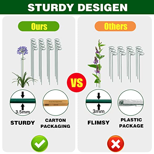 24 Inch 12 Packs Plant Support Stakes (12 Count)