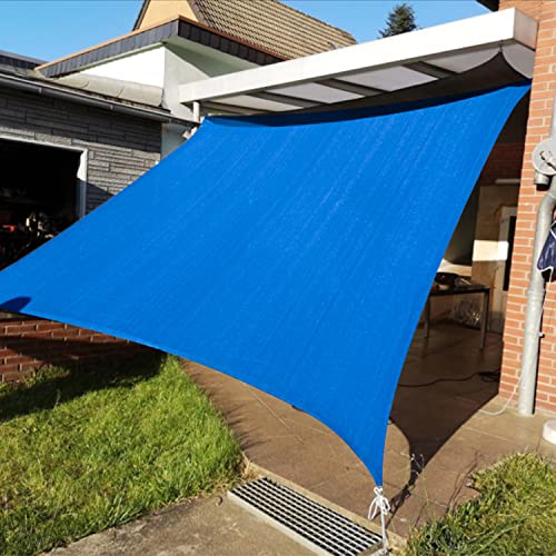 13'x20' Sun Shade Sail Blue Curved Rectangle Customizable (Blue / 13'X20' custom)