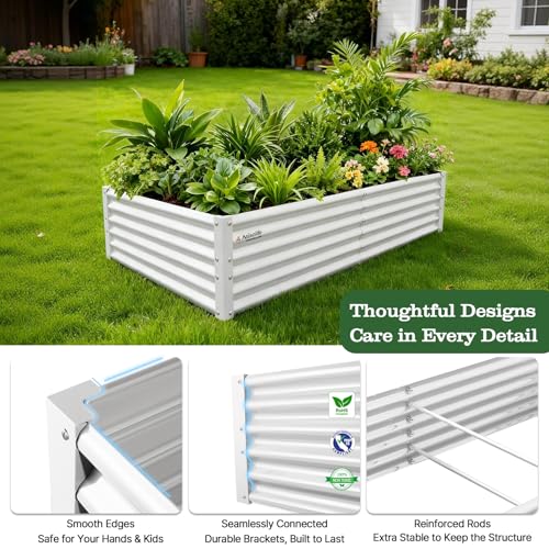 Anleolife 12 Bed Rectangle & L (Set of 12 / Grenst-white)