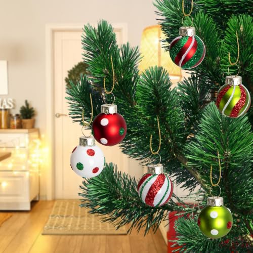 48 Pcs Christmas Elf Ball Hanging Ornament (C Style / 48 Pcs)