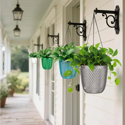 Hanging Planters for Indoor Plants (Gray / 7.2in)