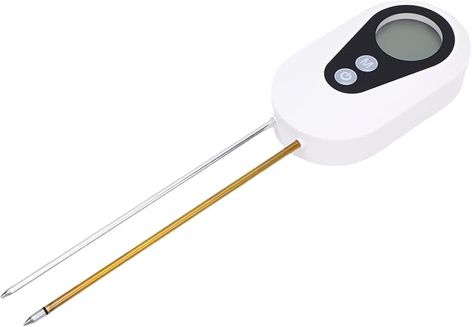 Soil Meter, PH Moistures Temperature Light Digital Soil Tester with Bright LED Display for Garden Lawn Farm and Orchard