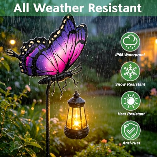 Butterfly Solar Garden Lights Outdoor Waterproof