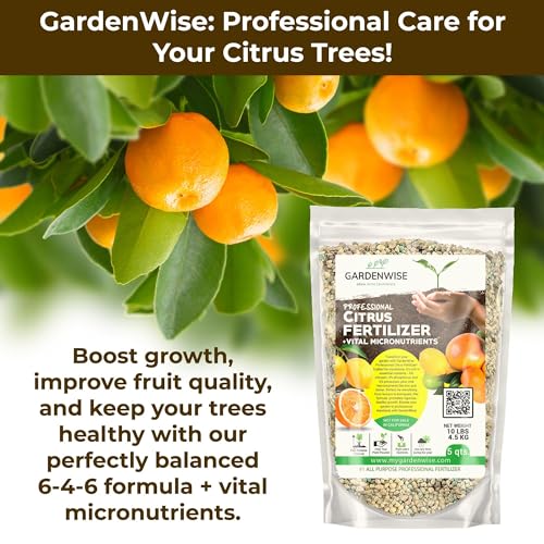 Professional Citrus Fertilizer + Vital Micronutrients; Perfect Balanced NPK for All Citrus; for Indoor and Outdoor Plants; Orange (160 Ounce)