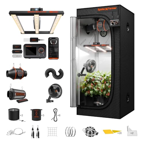 2.3 x 2.3ft G1500 Complete Grow Tent Kit with GGS Controller (28"X28"X63"-GGS Controller)