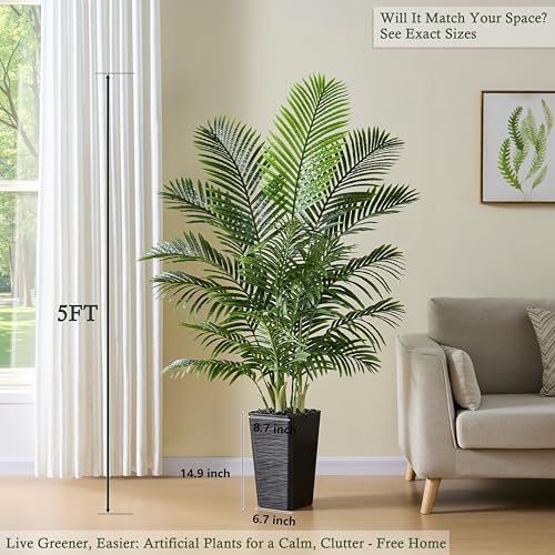 Artificial Palm Tree (5FT / Black)
