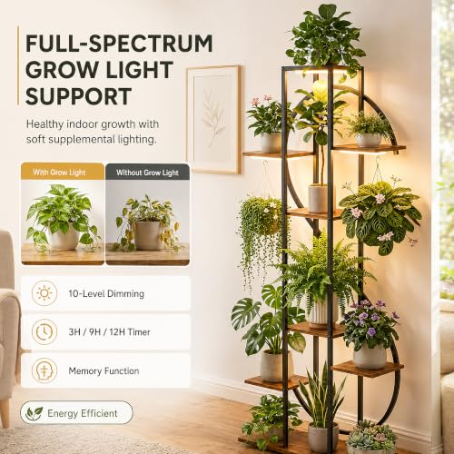 62.2 Plant Stand with Grow Lights