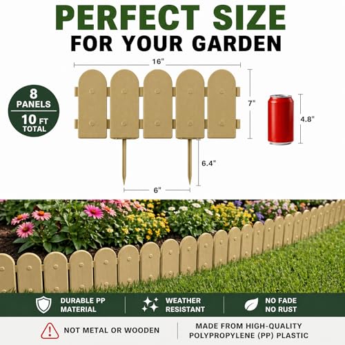 Garden Border Plastic Edging (Timber / 10ft.)