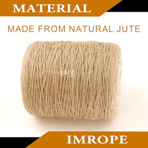 3mm x 1000 Feet Natural Jute Rope (1000 Foot)