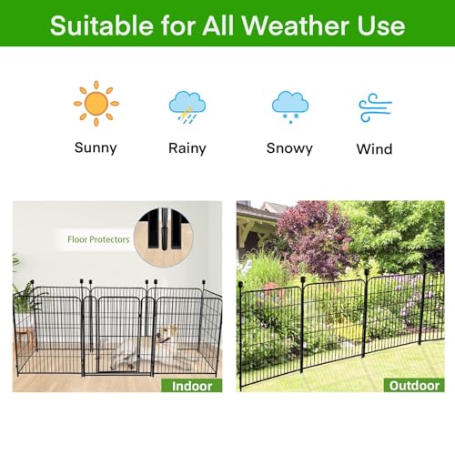 40in Tall Outdoor Dog Fence with Gate (31 Foot)