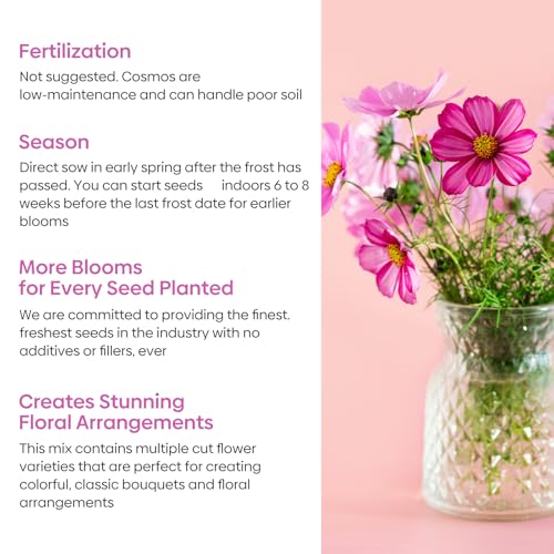 Cosmos Seeds 7 Varieties Mix