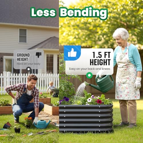 Galvanized Oval Raised Garden Bed Kit