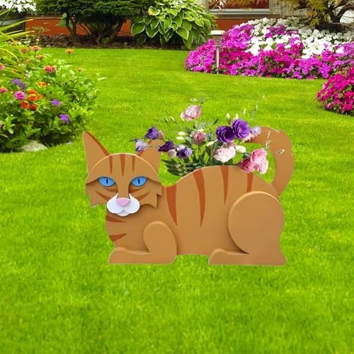 Orange Cat Planter Pots