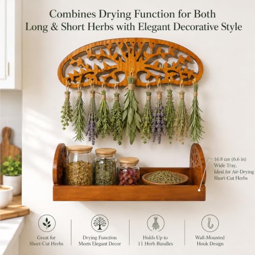 Tree of Life Herb Drying Rack (Herb Drying Rack-Storage Tray)