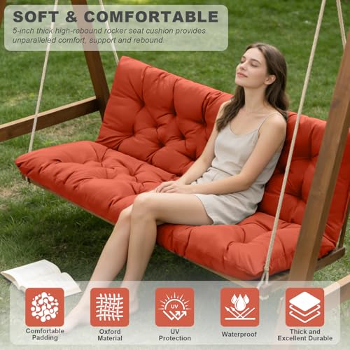 Porch Swing Cushions (Orange / 40x 40 inches)