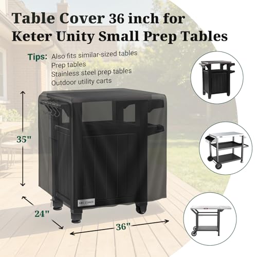 Outdoor Prep Table Cover (36"D x 24"W x 35"H)