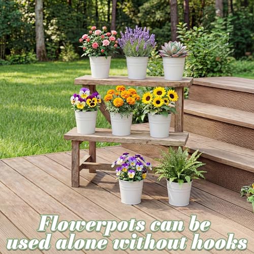 Hanging Flower Pots (White(5in))