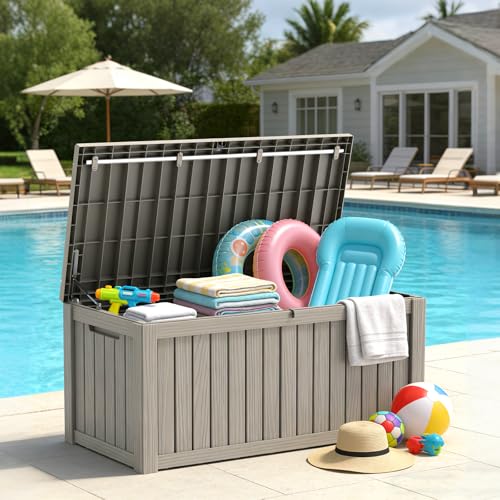 Outdoor Storage Box (Grey / 150 Gallon)