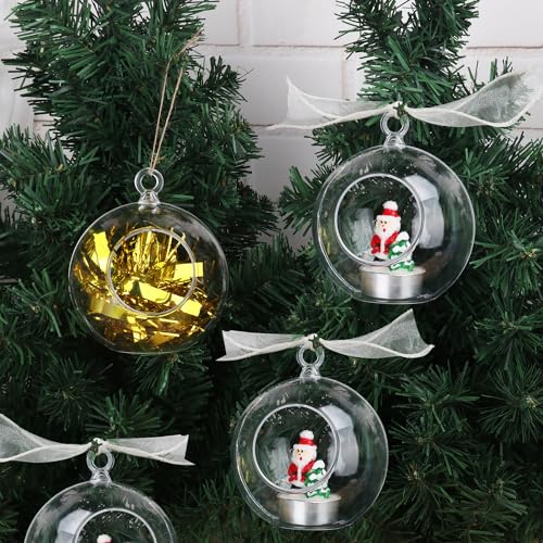 39 Pcs 4 Inch Hanging Glass Globes Orbs (39 Count)