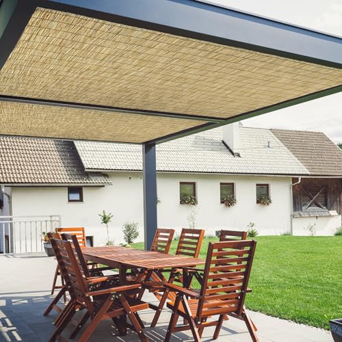 Natural 2 Pack 6FT X16.4FT Reed Fencing Roll Bamboo Privacy Screen (2 Pack 6 X 16.4FT / Natural)