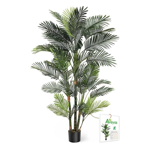 6ft Artificial Golden Cane Palm Tree for Home Decor (Palm Tree (6ft) / 6ft)