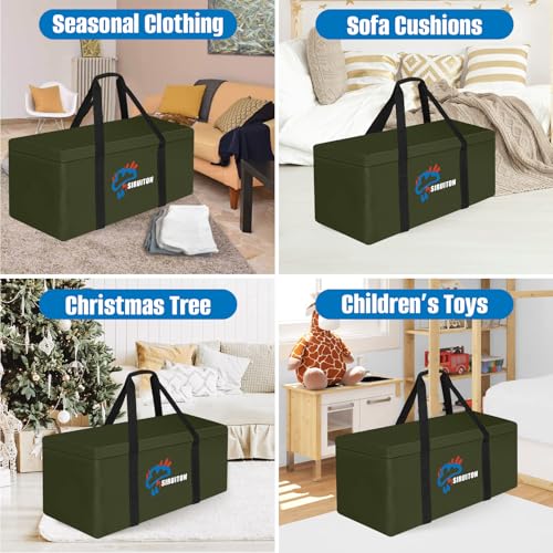 69in Outdoor Cushion Storage Bag (Military Green / 69x29.5x21.6in)
