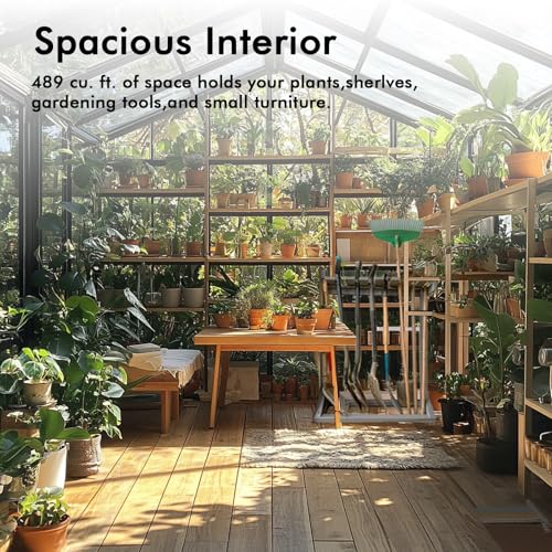 8X12FT Greenhouse with Thermometers (8×12 FT With Thermometers)