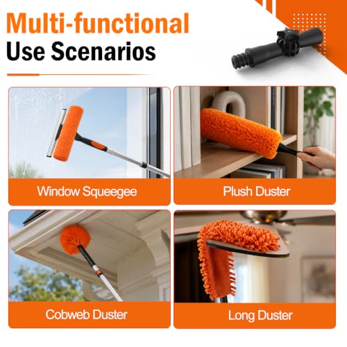 36FT High Reach Duster Cleaning Kit with Extension Pole (30FT)