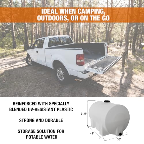 125 Gallon Polyethylene Storage Tank with Legs (125 Gallon)