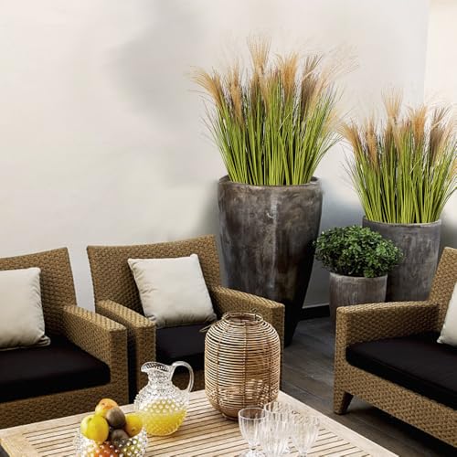 Artificial Plants 6PCS 31.5“ Fake Tall Grass (Brown Grass)
