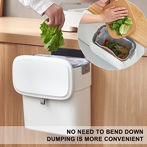 Hanging Trash Can with Lid