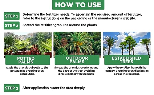 8-4-8 Professional Palm Tree Fertilizer Plant Food; for Indoor Potted Plants and Outdoor Landscape Palm Trees; Quick-Release Nitrogen Fertilizer and Continuous Feeding (4 QUARTS) (128 Ounce)
