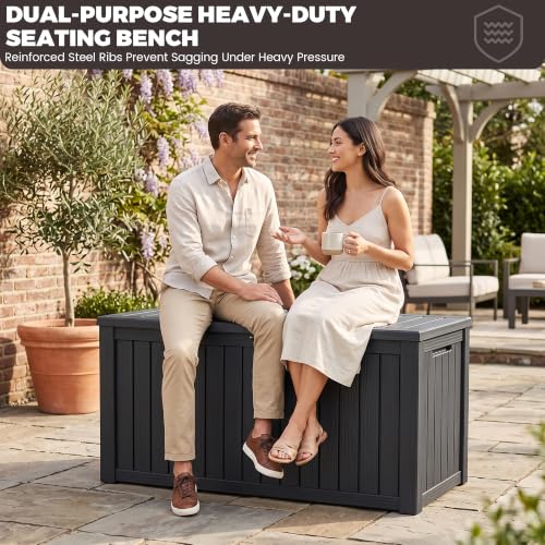 Outdoor Storage Box (Black / 180 Gallon 3.1 XL)