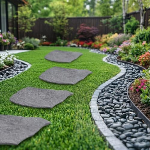 TierraVerde Rubber Stepping Stones (Natural Rock Look)