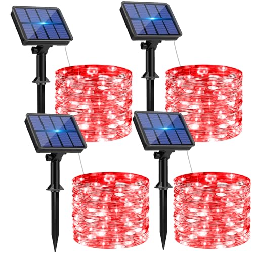 4 Pack Solar String Lights Outdoor (4 Count)