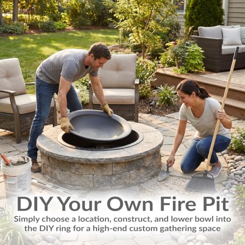 Sunnydaze Outdoor Fire Pit Bowl Replacement Insert (Black / 26 in)