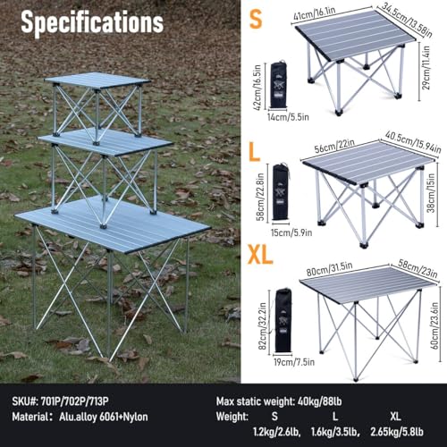 Ultralight Compact Camping Folding Table