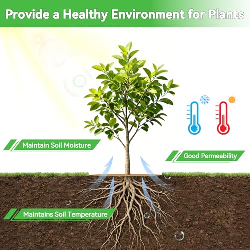 24 Inch Coconut Fiber Tree Ring Mulch Mat (3 Count)