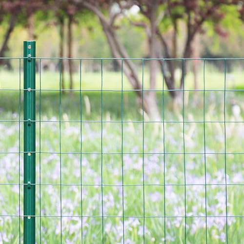 Green PVC Coated Welded Wire Fence 48" x 100' Roll (Green / 2''x3'' 16GA 48''x100')
