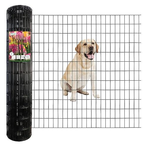 Black PVC Coated Welded Wire Fence 48" x 50' Roll (Black / 2''x4'' 14GA 48''x50')