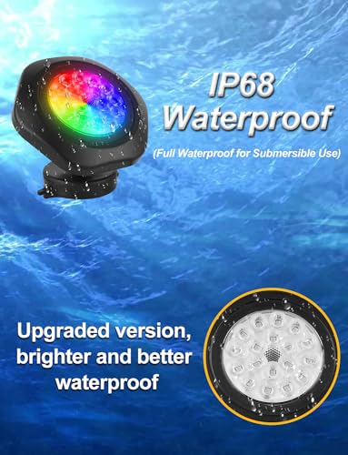 RGB Pond Lights LED Underwater (12 Count)