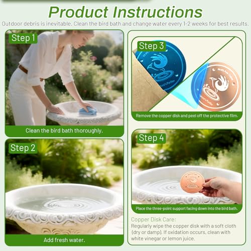 Bird Bath Copper Disk (1Pcs)