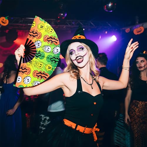 13Inch Large Popping Fans for LINE Dancing (Yellow)